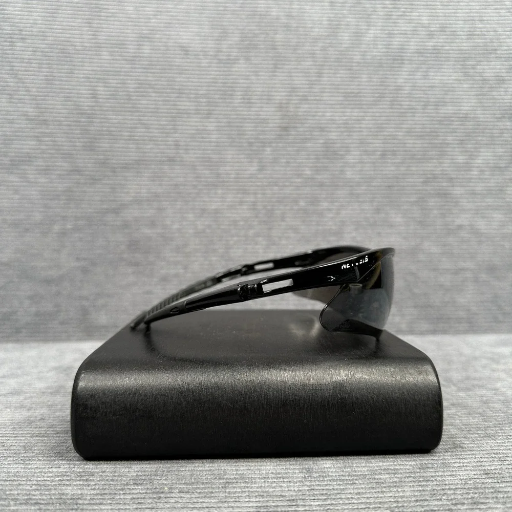Genesis Z87+ Safety Sunglasses Black Wrap Around Frame Smoke Lens  Y2k